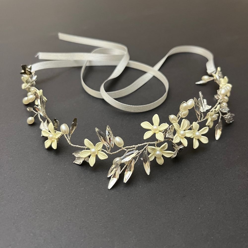 Wedding Floral‎ & Pearl Headpiece Crystal Jewels, Floral Wedding accessories 422